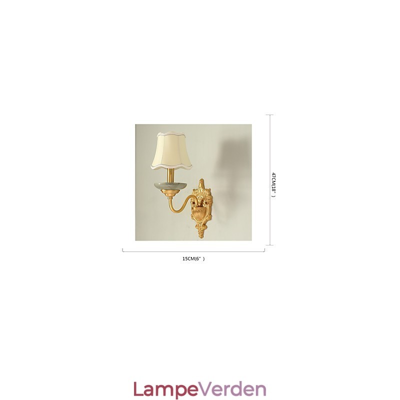 Enkel Country Traditionel Klassisk Messing Funktion til Mini Style Uplight Væglamper Væglampe