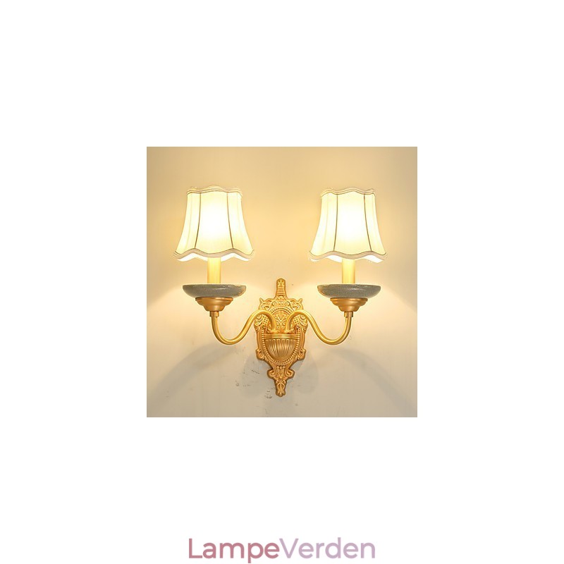 Enkel Country Traditionel Klassisk Messing Funktion til Mini Style Uplight Væglamper Væglampe Pu