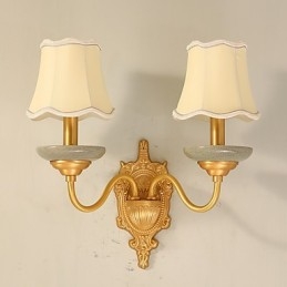 Enkel Country Traditionel Klassisk Messing Funktion til Mini Style Uplight Væglamper Væglampe Pu