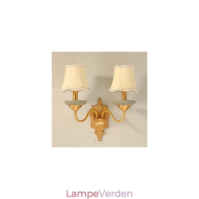 Enkel Country Traditionel Klassisk Messing Funktion til Mini Style Uplight Væglamper Væglampe Pu