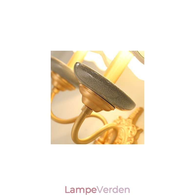 Enkel Country Traditionel Klassisk Messing Funktion til Mini Style Uplight Væglamper Væglampe Pu