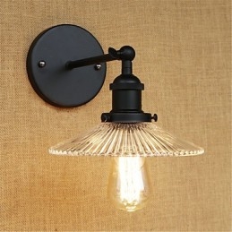 Country Retro Painting Feature til Mini Style Øjenbeskyttelse Ambient Light Wall Sconces