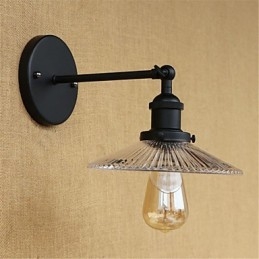 Country Retro Painting Feature til Mini Style Øjenbeskyttelse Ambient Light Wall Sconces