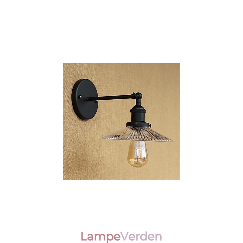 Country Retro Painting Feature til Mini Style Øjenbeskyttelse Ambient Light Wall Sconces
