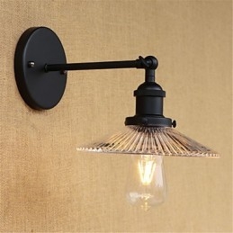 Country Retro Painting Feature til Mini Style Øjenbeskyttelse Ambient Light Wall Sconces