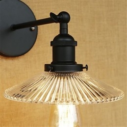 Country Retro Painting Feature til Mini Style Øjenbeskyttelse Ambient Light Wall Sconces