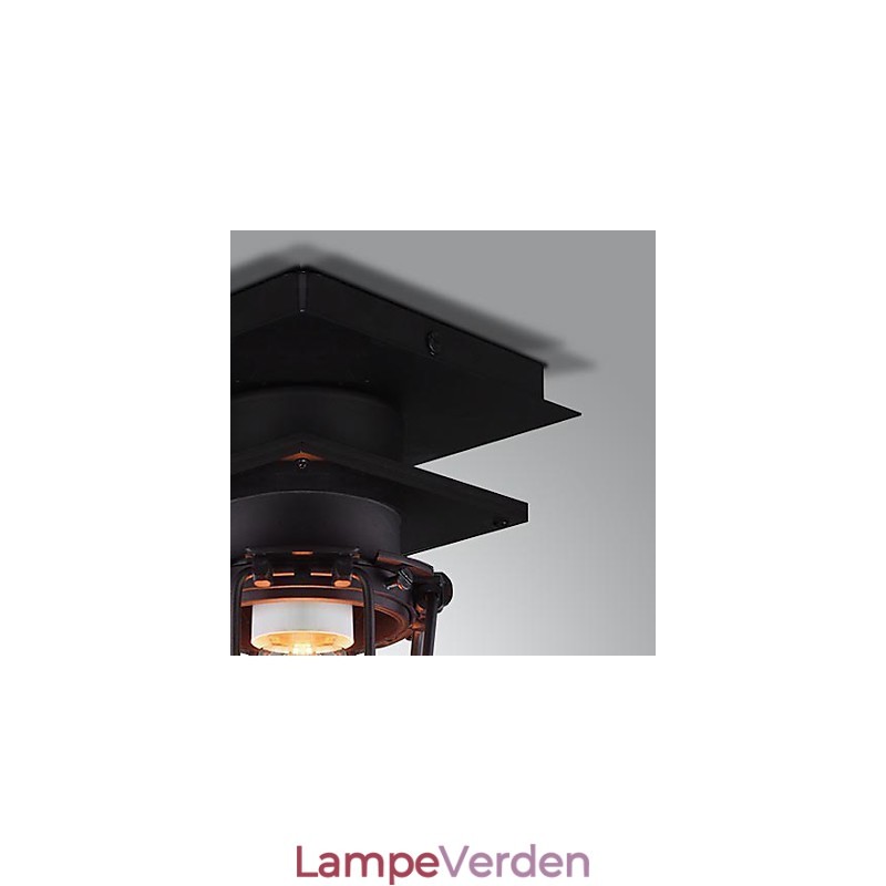 Retro smedede væglampe Enkelthoved Antik Reminisced Lampe Loft American Iron Vintage Small Cages Loftslampe