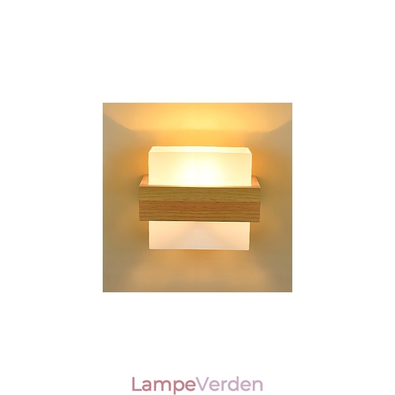 Novelty Country Feature for Mini Style Øjenbeskyttelse Omgivelseslys Sconces Natlampe ved sengekanten Kreativ Balkon Væglampe