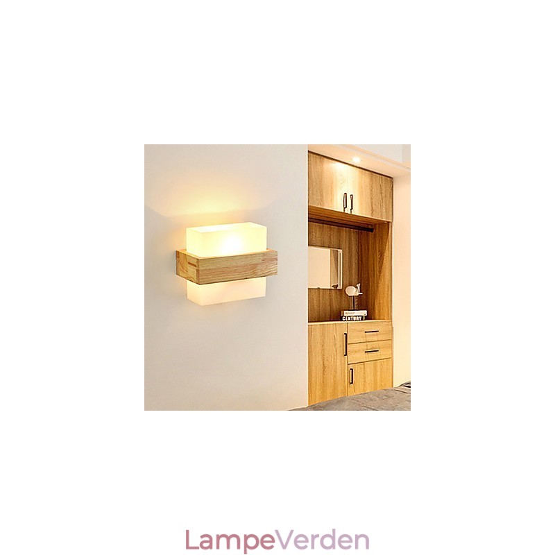 Novelty Country Feature for Mini Style Øjenbeskyttelse Omgivelseslys Sconces Natlampe ved sengekanten Kreativ Balkon Væglampe