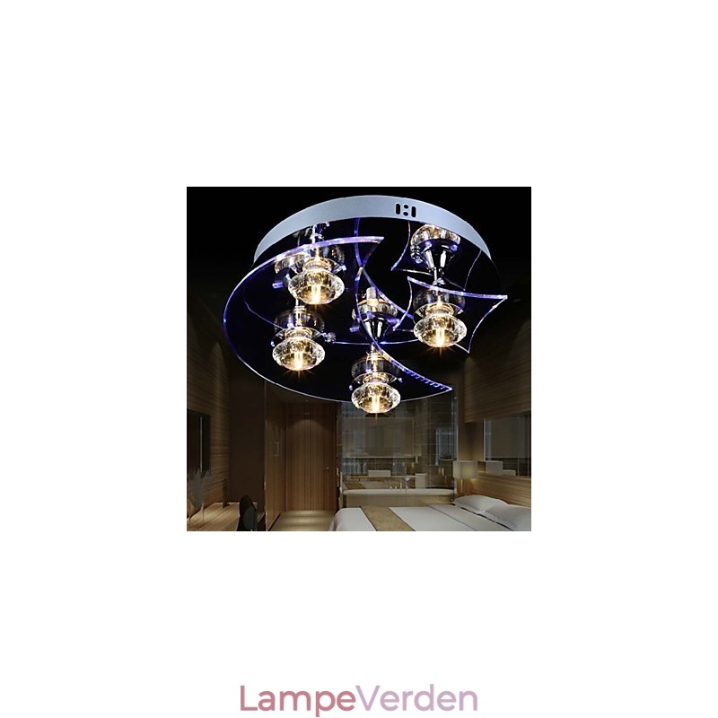 Lysekrone Modern Crystal Living 4 lys