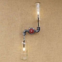 Rustik Lodge Messing Funktion til Ambient Light Wall Sconces Wall Light