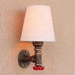 Rustik Lodge Messing Funktion til Ambient Light Wall Sconces Wall Light