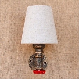 Rustik Lodge Messing Funktion til Ambient Light Wall Sconces Wall Light