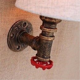 Rustik Lodge Messing Funktion til Ambient Light Wall Sconces Wall Light