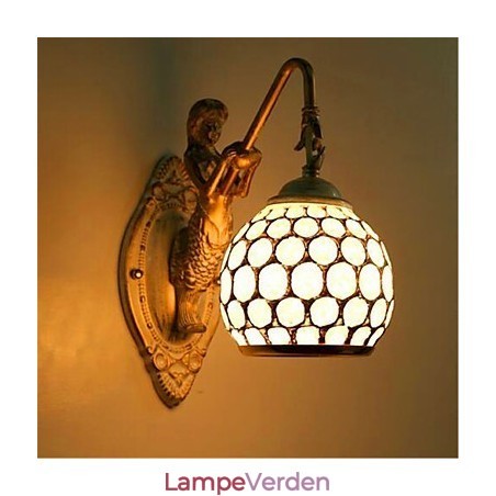 Enkel europæisk stil væglampe Retro Pastoral Soveværelse Sengeside Balkon Trapper Gang Spejllampe Enkel europæisk stil væglampe Retro Pastoral Soveværelse Sengeside Balkon Trapper Gang Spejllampe