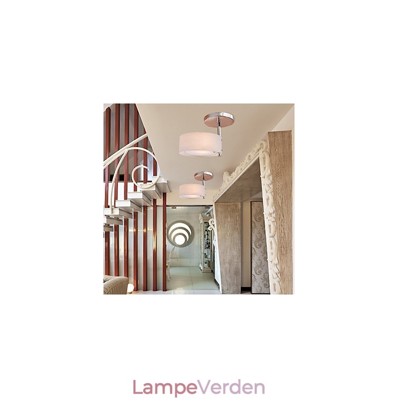 Moderne moderne mini stil krom metal lysekrone Flush Mount Garage