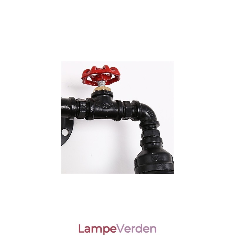 2 Hoveder Retro Industrirør Væglamper Simple Loft Sort Fuglebur Metal Spisestue Køkken Bar Cafe Dekoration belysning