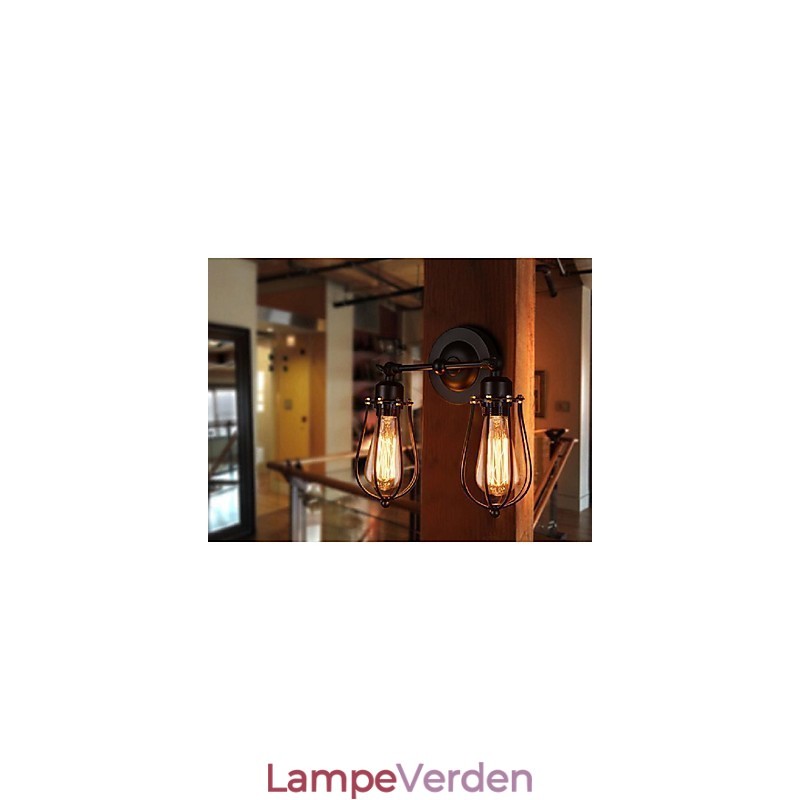 Retro Grapefrugt American Village Jern Antik Restaurant Korridor Gang Væglampe Væglampe