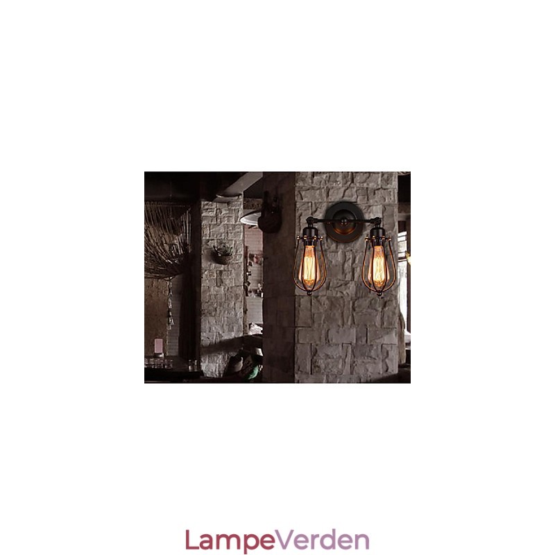 Retro Grapefrugt American Village Jern Antik Restaurant Korridor Gang Væglampe Væglampe