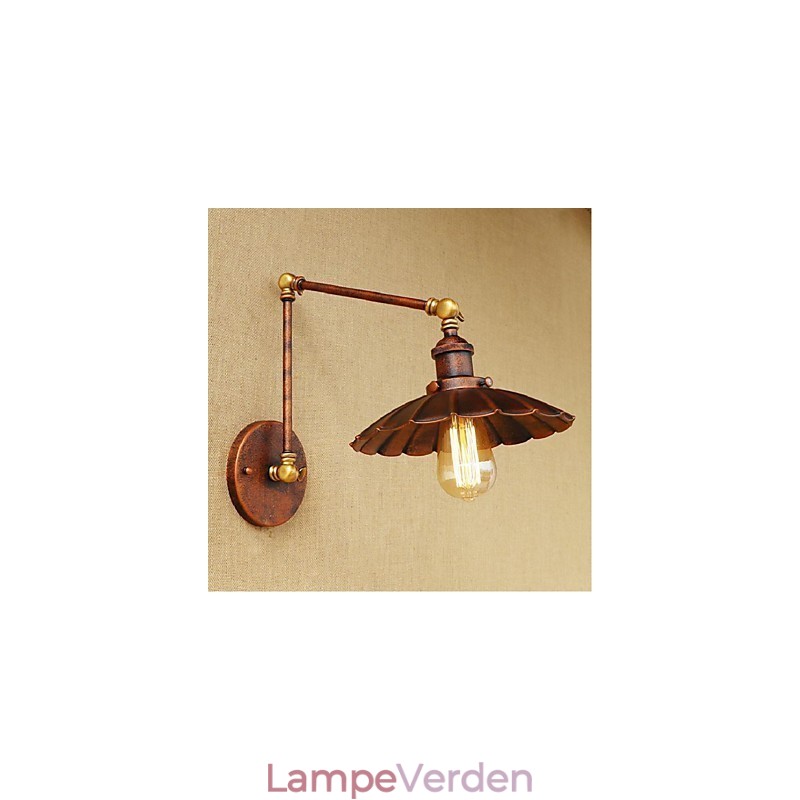 Lang arm Halv rust Retro Kreativ Nostalgisk Udtrækkelig Foldevægslamper Væglampe