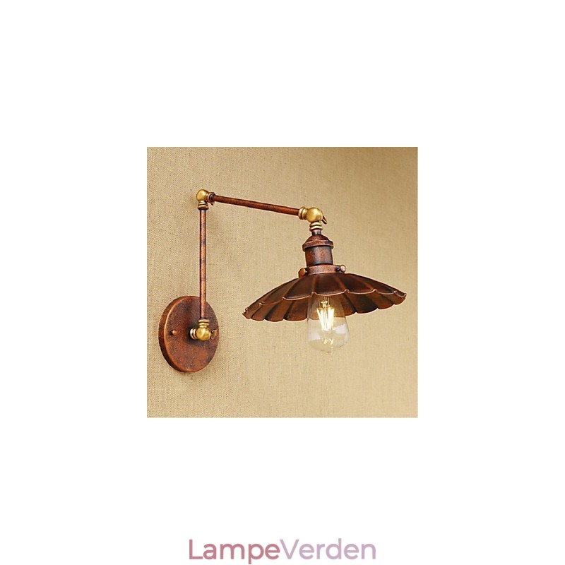 Lang arm Halv rust Retro Kreativ Nostalgisk Udtrækkelig Foldevægslamper Væglampe