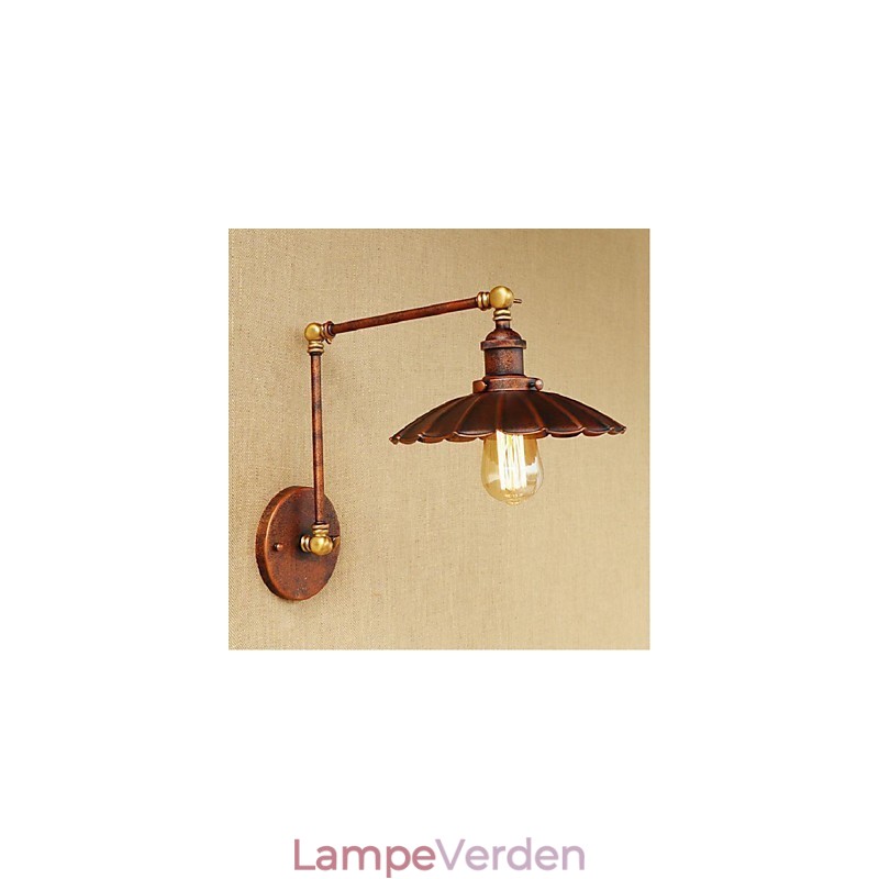 Lang arm Halv rust Retro Kreativ Nostalgisk Udtrækkelig Foldevægslamper Væglampe
