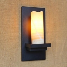 Country Retro Painting Funktion til øjenbeskyttelse Ambient Light Wall Sconces Wall Light