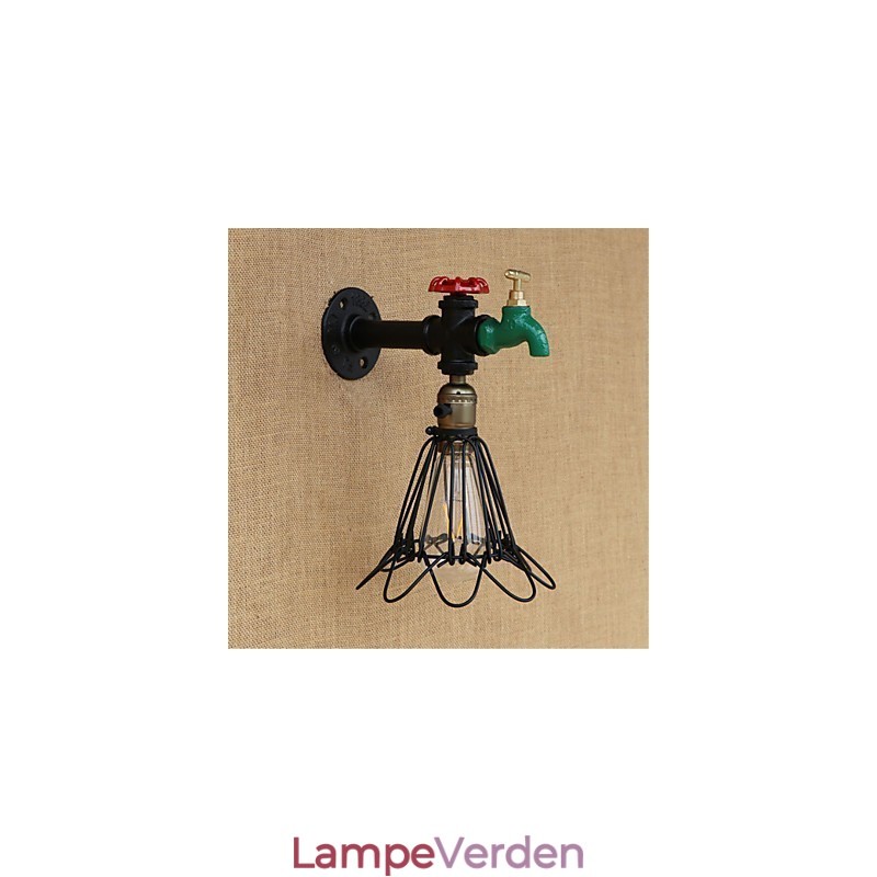 Country Retro Painting Feature for Mini Style Ambient Light Wall Sconces Wall Light