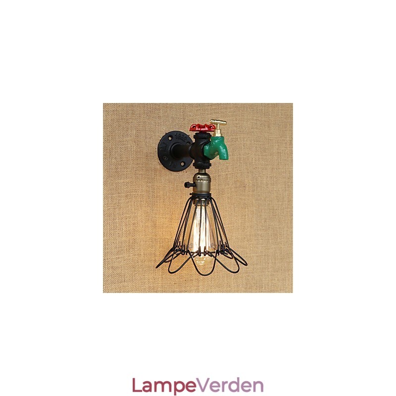 Country Retro Painting Feature for Mini Style Ambient Light Wall Sconces Wall Light