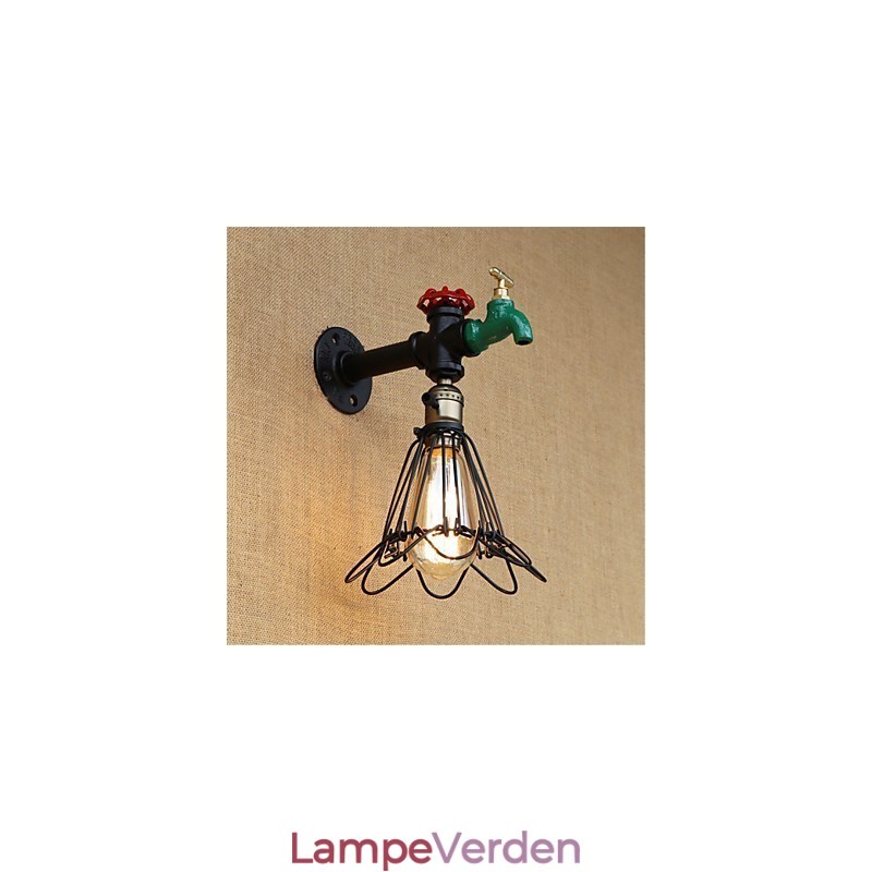 Country Retro Painting Feature for Mini Style Ambient Light Wall Sconces Wall Light