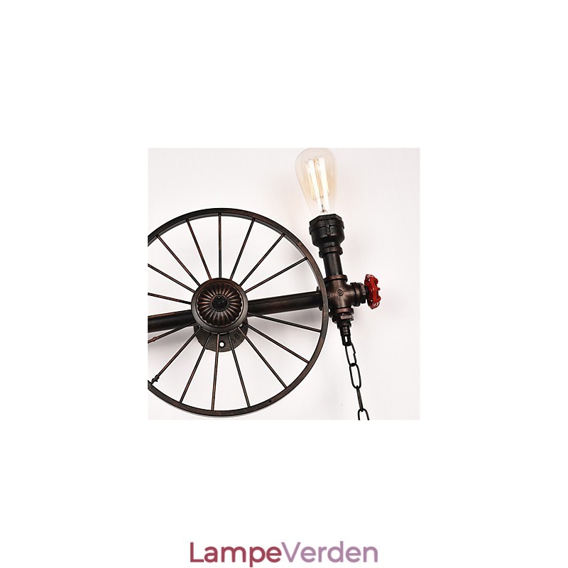 Vintage industrielle rørvæglamper Creative Lights Restaurant Cafe Bar Dekorationsbelysning med 2 lys malet finish