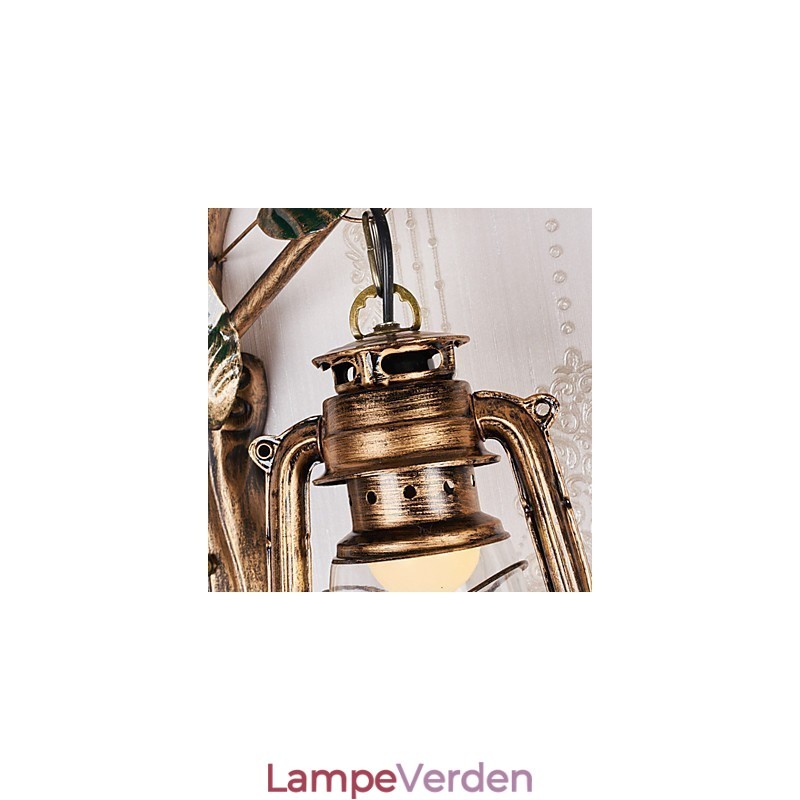 Rustik Lodge maleri funktion til Mini Style Uplight Væglamper Væglampe