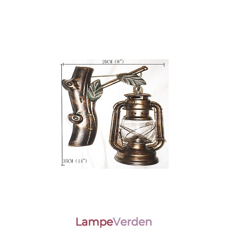 Rustik Lodge maleri funktion til Mini Style Uplight Væglamper Væglampe