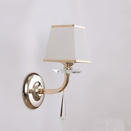 Moderne moderne galvaniseret funktion til Crystal Ambient Light Wall Sconces Wall Light