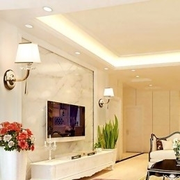 Moderne moderne galvaniseret funktion til Crystal Ambient Light Wall Sconces Wall Light