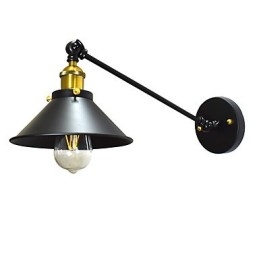 Buzz Wall Jern Væglampe Stum Sort Lyssværd Lampe På Væg