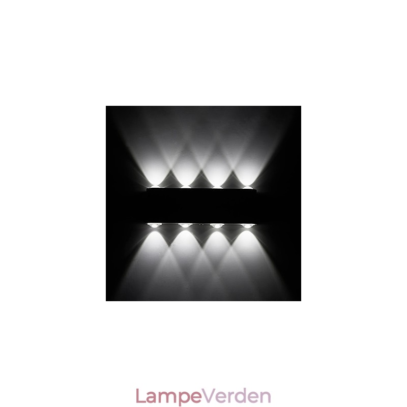 Moderne lys aluminium Flush Mount væglampe integreret