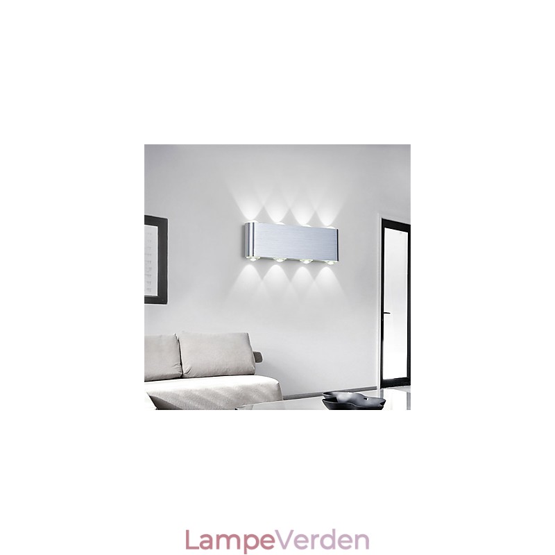 Moderne lys aluminium Flush Mount væglampe integreret