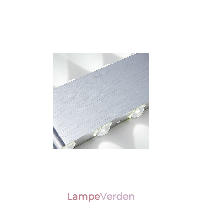 Moderne lys aluminium Flush Mount væglampe integreret