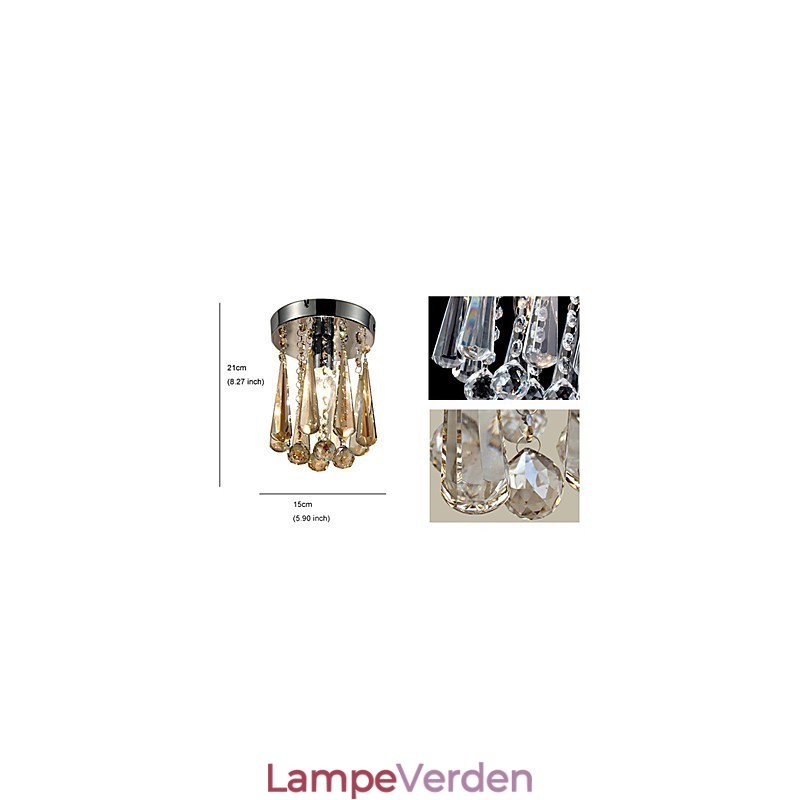 Moderne moderne krystal forsænket garage