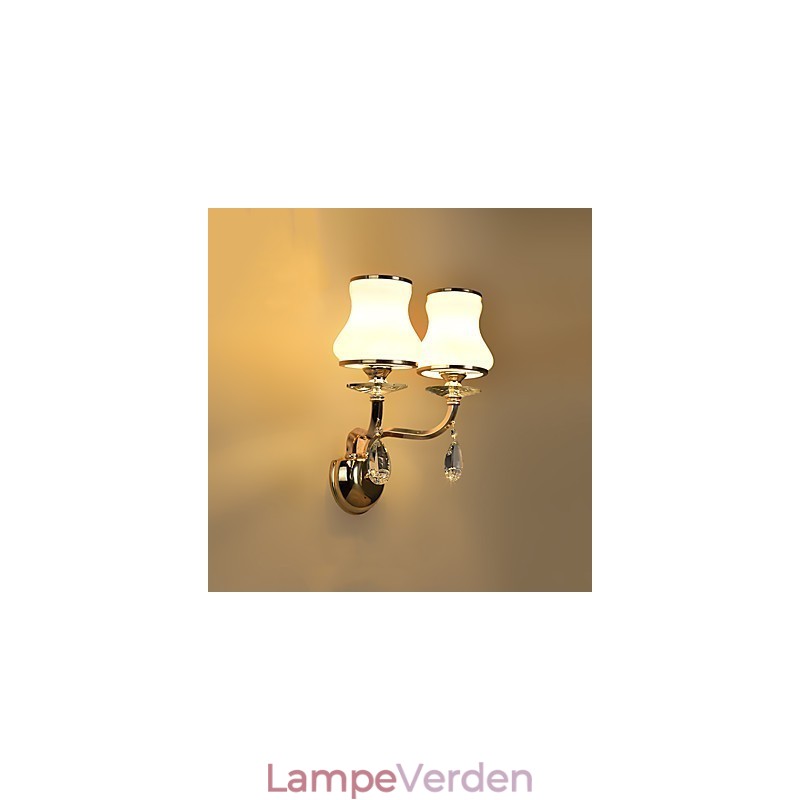 Moderne moderne galvaniseret funktion til Crystal Ambient Light Wall Sconces Wall Light