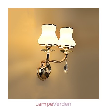 Moderne moderne galvaniseret funktion til Crystal Ambient Light Wall Sconces Wall Light Moderne moderne galvaniseret funktion til Crystal Ambient Light Wall Sconces Wall Light