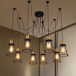 Landedesignere maler metal lysekrone