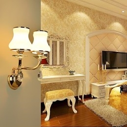Moderne moderne galvaniseret funktion til Crystal Ambient Light Wall Sconces Wall Light