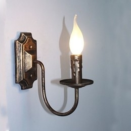 Antik væglampe stearinlysform Simpel korridor Balkonlampe Væglampe