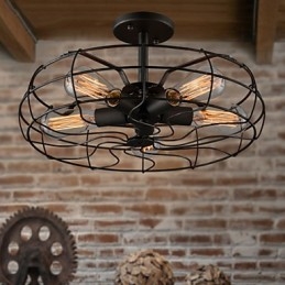 The American Country Industrial Designer Lamp Personalized Lamp European Retro Fan Loftslamper