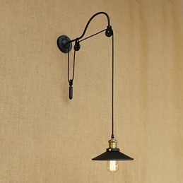 Country Retro Painting Feature for Justerbar løft Ambient Light Væglamper Væglampe