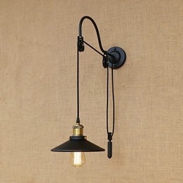 Country Retro Painting Feature for Justerbar løft Ambient Light Væglamper Væglampe