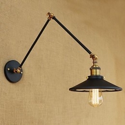 Rustik Lodge Country Retro galvaniseret funktion til Mini Style Swing Arm Ambient Light