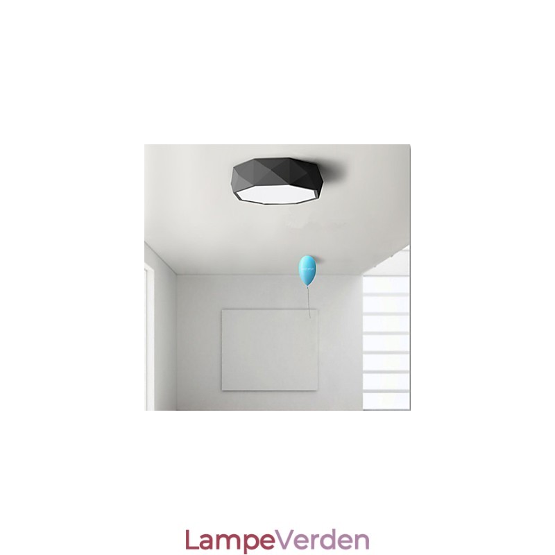 Geometriske Loftslamper Hvidt Lys Kortfattet Moderne